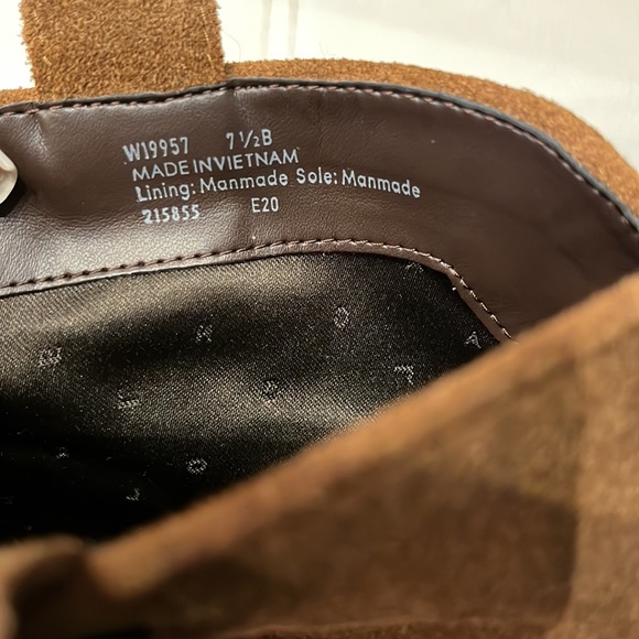 Coke Haan Rayna Suede Wedge Booties GRANDSERIES 7.5 in Earthen Suede - Picture 14 of 15